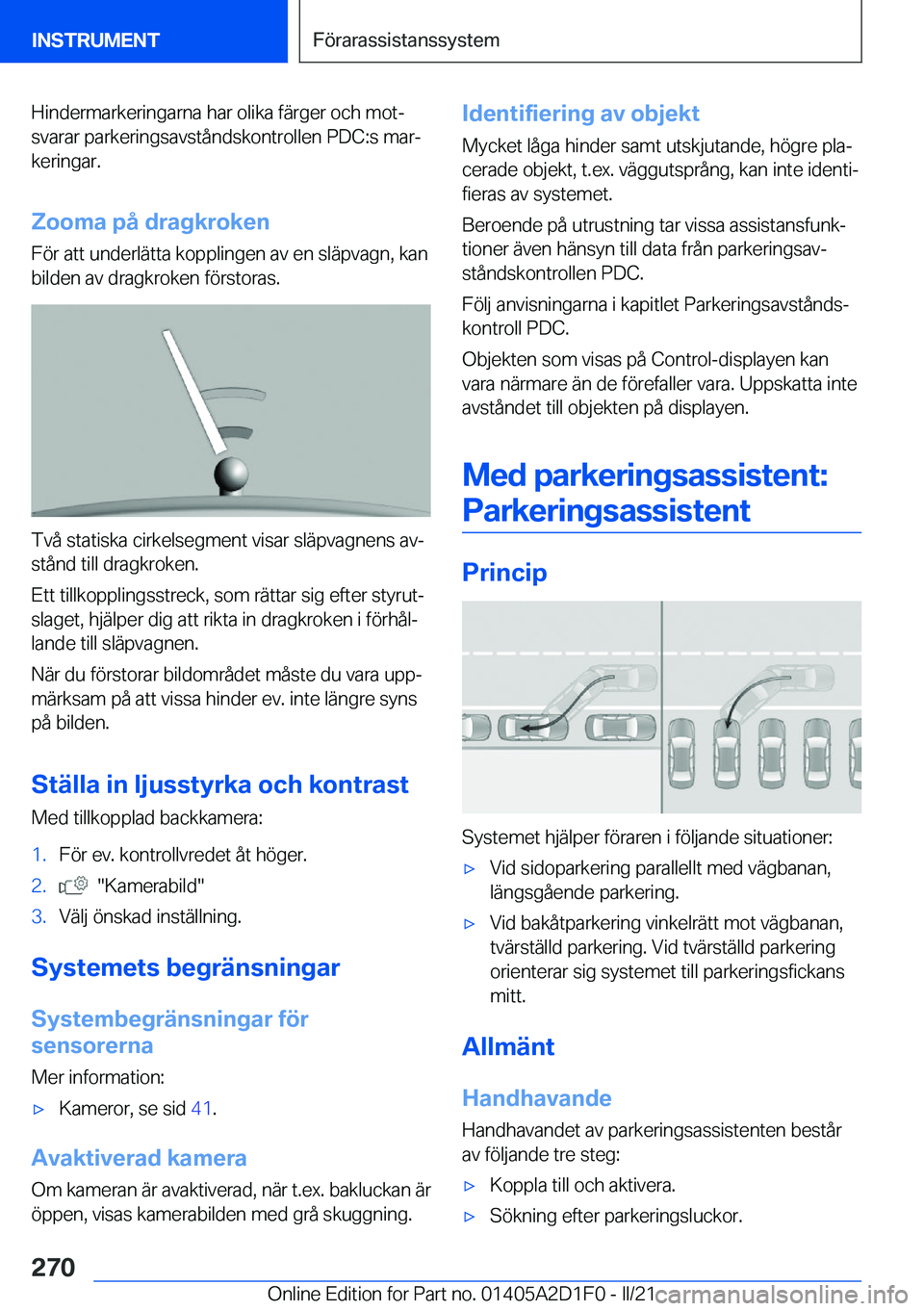 BMW X6 M 2021  InstruktionsbÖcker (in Swedish) �H�i�n�d�e�r�m�a�r�k�e�r�i�n�g�a�r�n�a��h�a�r��o�l�i�k�a��f�ä�r�g�e�r��o�c�h��m�o�tj
�s�v�a�r�a�r��p�a�r�k�e�r�i�n�g�s�a�v�s�t�å�n�d�s�k�o�n�t�r�o�l�l�e�n��P�D�C�:�s��m�a�rj �k�e�r�i�n�g�a