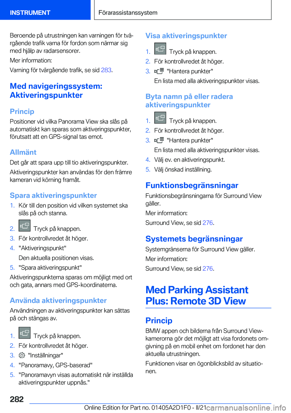 BMW X6 M 2021  InstruktionsbÖcker (in Swedish) �B�e�r�o�e�n�d�e��p�å��u�t�r�u�s�t�n�i�n�g�e�n��k�a�n��v�a�r�n�i�n�g�e�n��f�