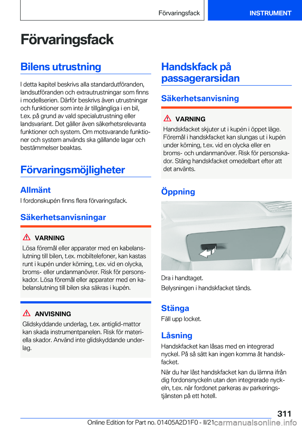 BMW X6 M 2021  InstruktionsbÖcker (in Swedish) �F�