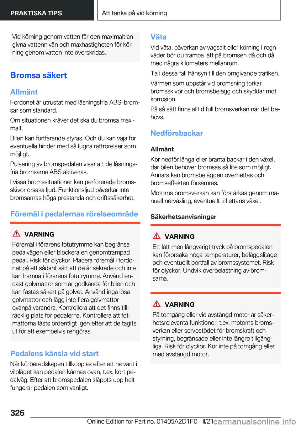 BMW X6 M 2021  InstruktionsbÖcker (in Swedish) �V�i�d��k�