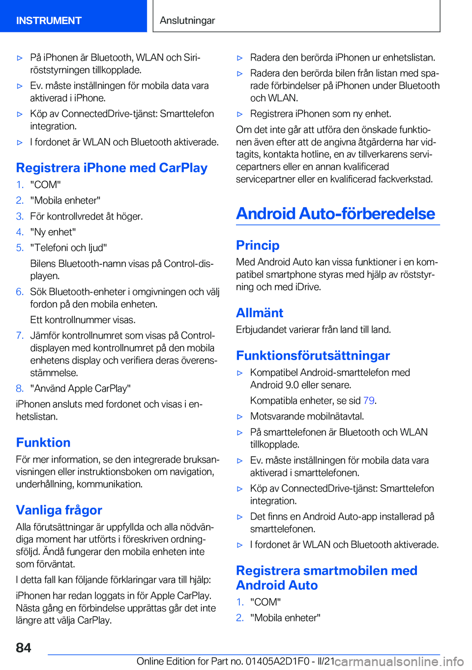 BMW X6 M 2021  InstruktionsbÖcker (in Swedish) 'x�P�å��i�P�h�o�n�e�n��ä�r��B�l�u�e�t�o�o�t�h�,��W�L�A�N��o�c�h��S�i�r�i�-�r�
