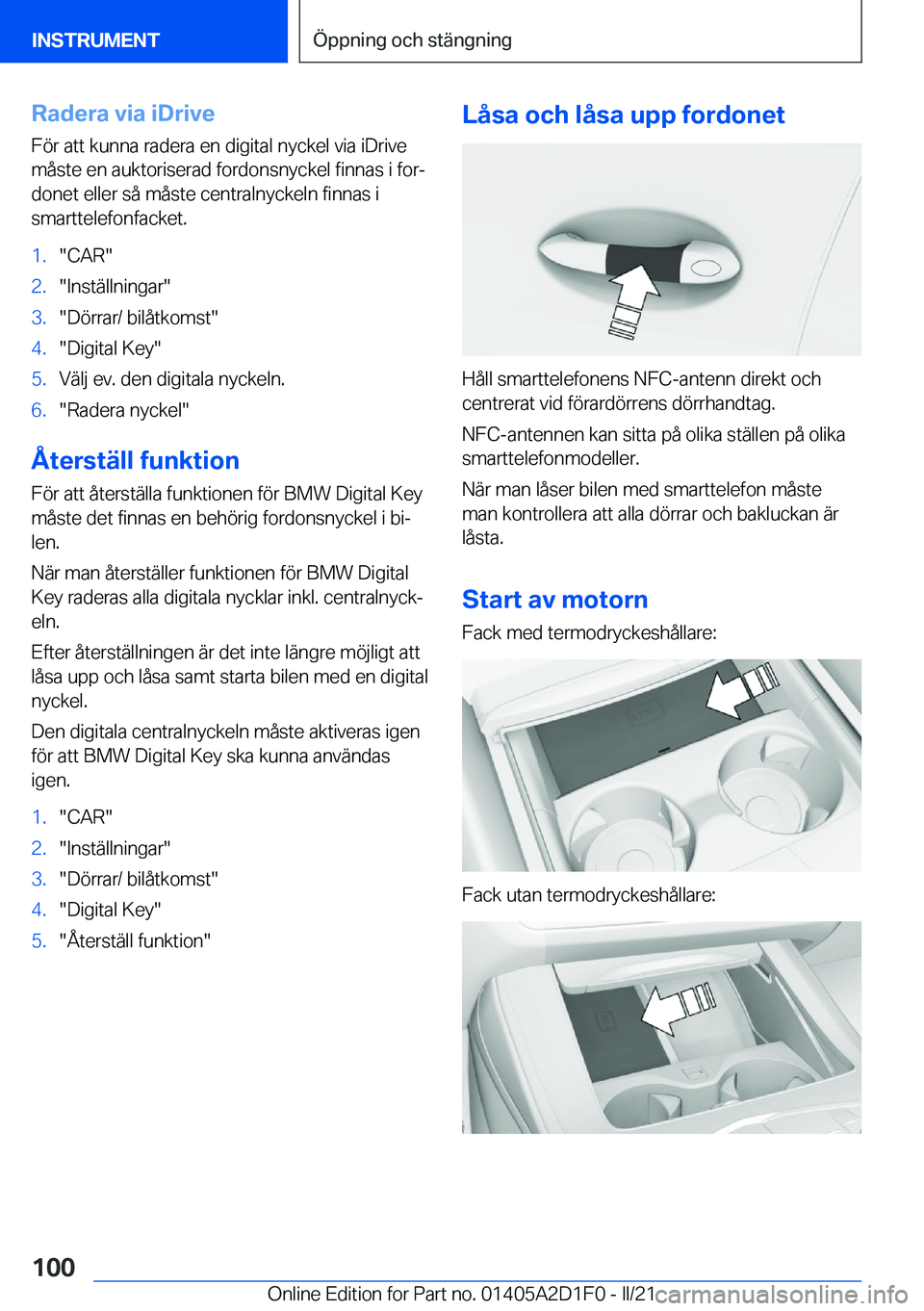 BMW X6 M 2021  InstruktionsbÖcker (in Swedish) �R�a�d�e�r�a��v�i�a��i�D�r�i�v�e
�F�