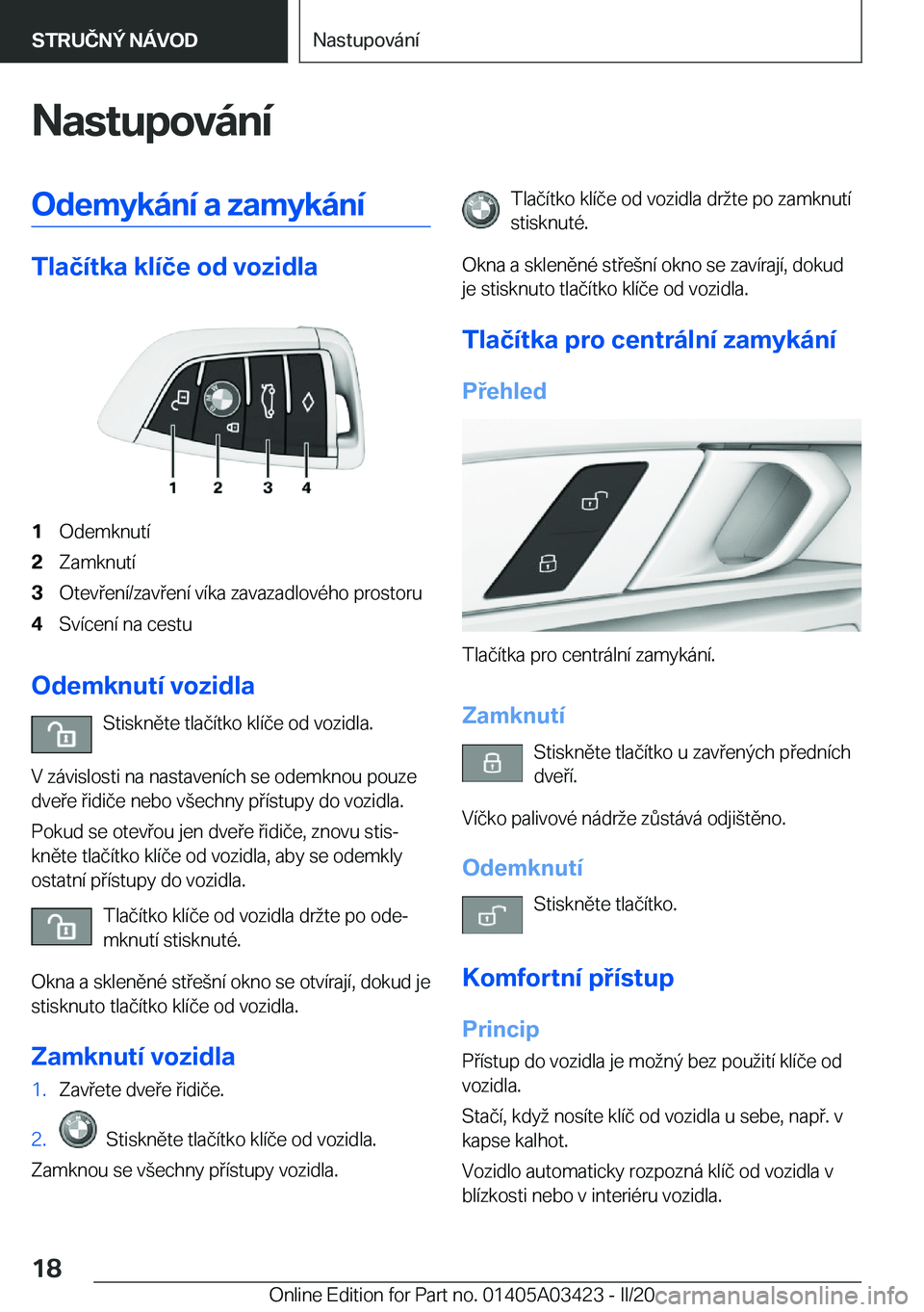 BMW X6 M 2020  Návod na použití (in Czech) �N�a�s�t�u�p�o�v�