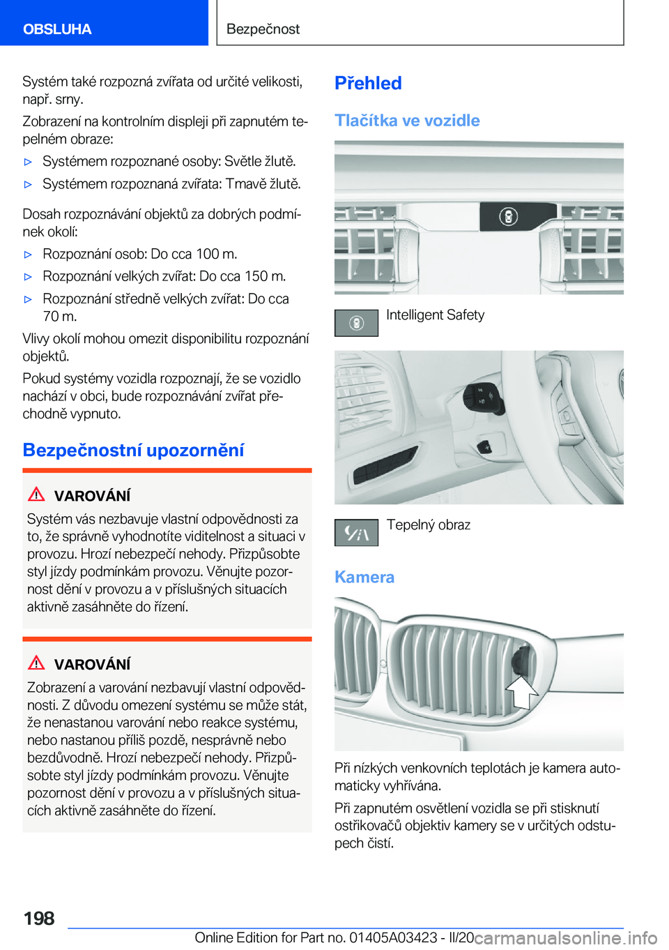 BMW X6 M 2020  Návod na použití (in Czech) �S�y�s�t�