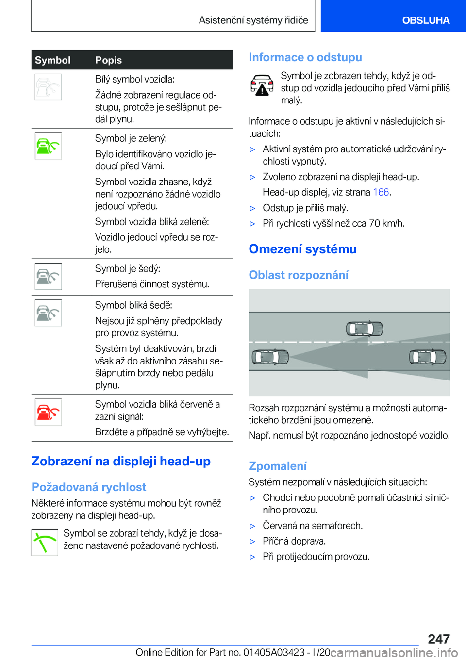 BMW X6 M 2020  Návod na použití (in Czech) �S�y�m�b�o�l�P�o�p�i�s�B�