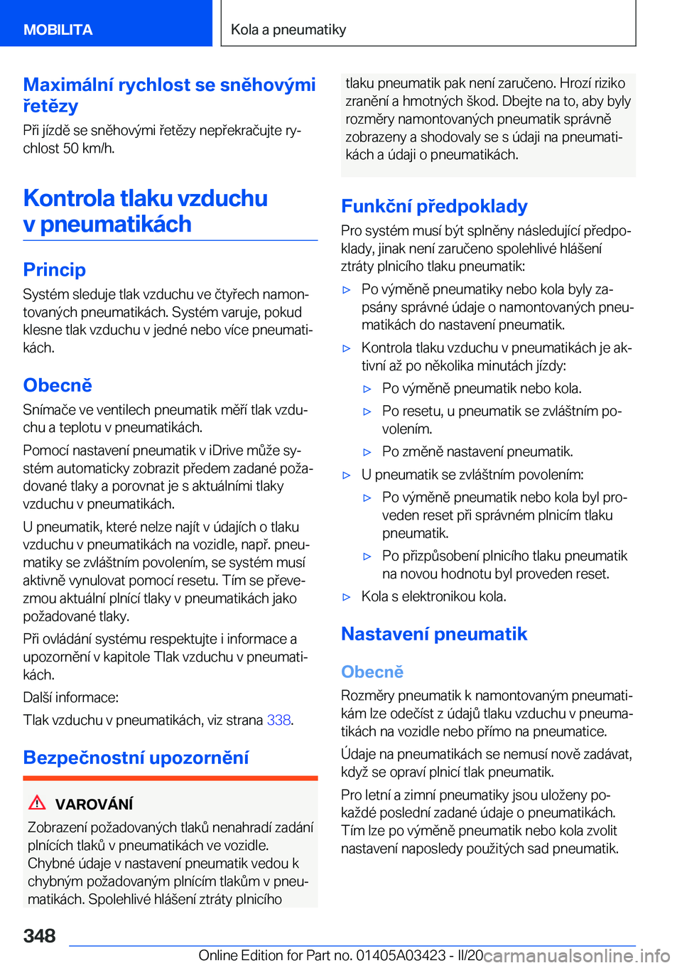 BMW X6 M 2020  Návod na použití (in Czech) �M�a�x�i�m�