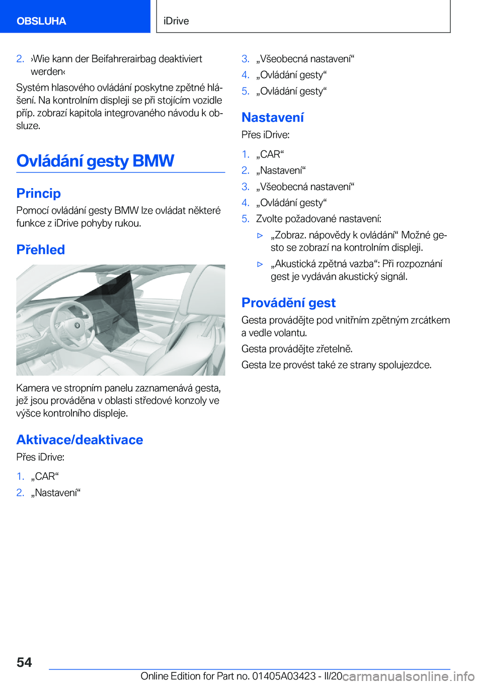 BMW X6 M 2020  Návod na použití (in Czech) �2�.