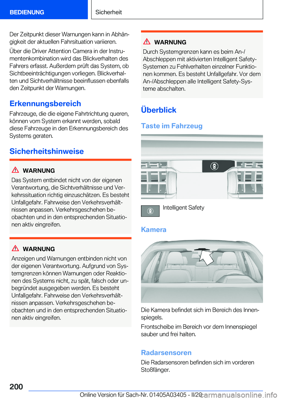 BMW X6 M 2020  Betriebsanleitungen (in German) �D�e�r��Z�e�i�t�p�u�n�k�t��d�i�e�s�e�r��W�a�r�n�u�n�g�e�n��k�a�n�n��i�n��A�b�h�