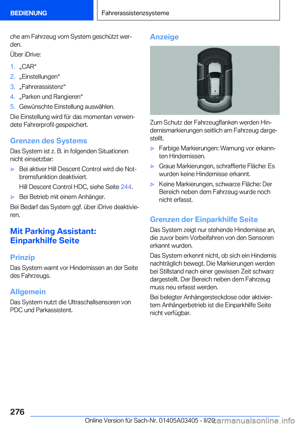 BMW X6 M 2020  Betriebsanleitungen (in German) �c�h�e��a�m��F�a�h�r�z�e�u�g��v�o�m��S�y�s�t�e�m��g�e�s�c�h�