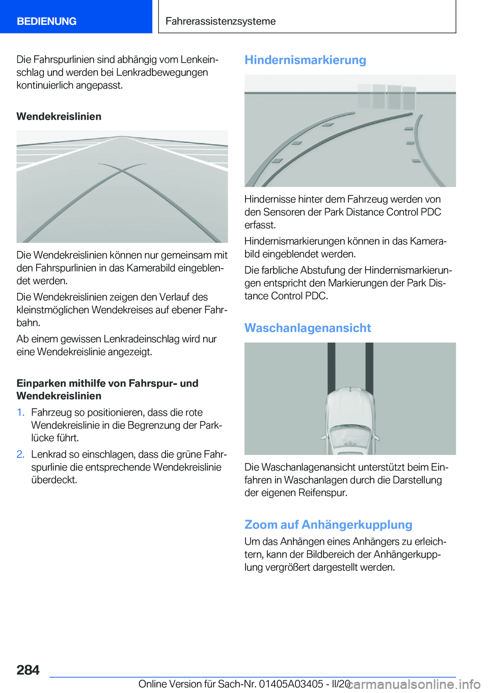 BMW X6 M 2020  Betriebsanleitungen (in German) �D�i�e��F�a�h�r�s�p�u�r�l�i�n�i�e�n��s�i�n�d��a�b�h�
