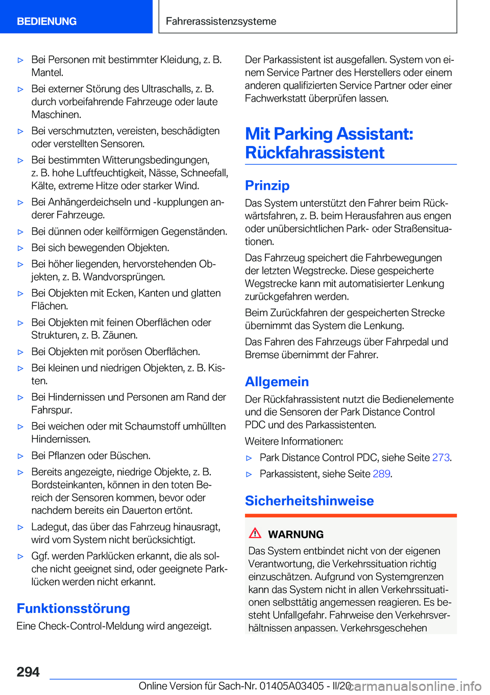 BMW X6 M 2020  Betriebsanleitungen (in German) 'x�B�e�i��P�e�r�s�o�n�e�n��m�i�t��b�e�s�t�i�m�m�t�e�r��K�l�e�i�d�u�n�g�,��z�.��B�.�M�a�n�t�e�l�.'x�B�e�i��e�x�t�e�r�n�e�r��S�t�