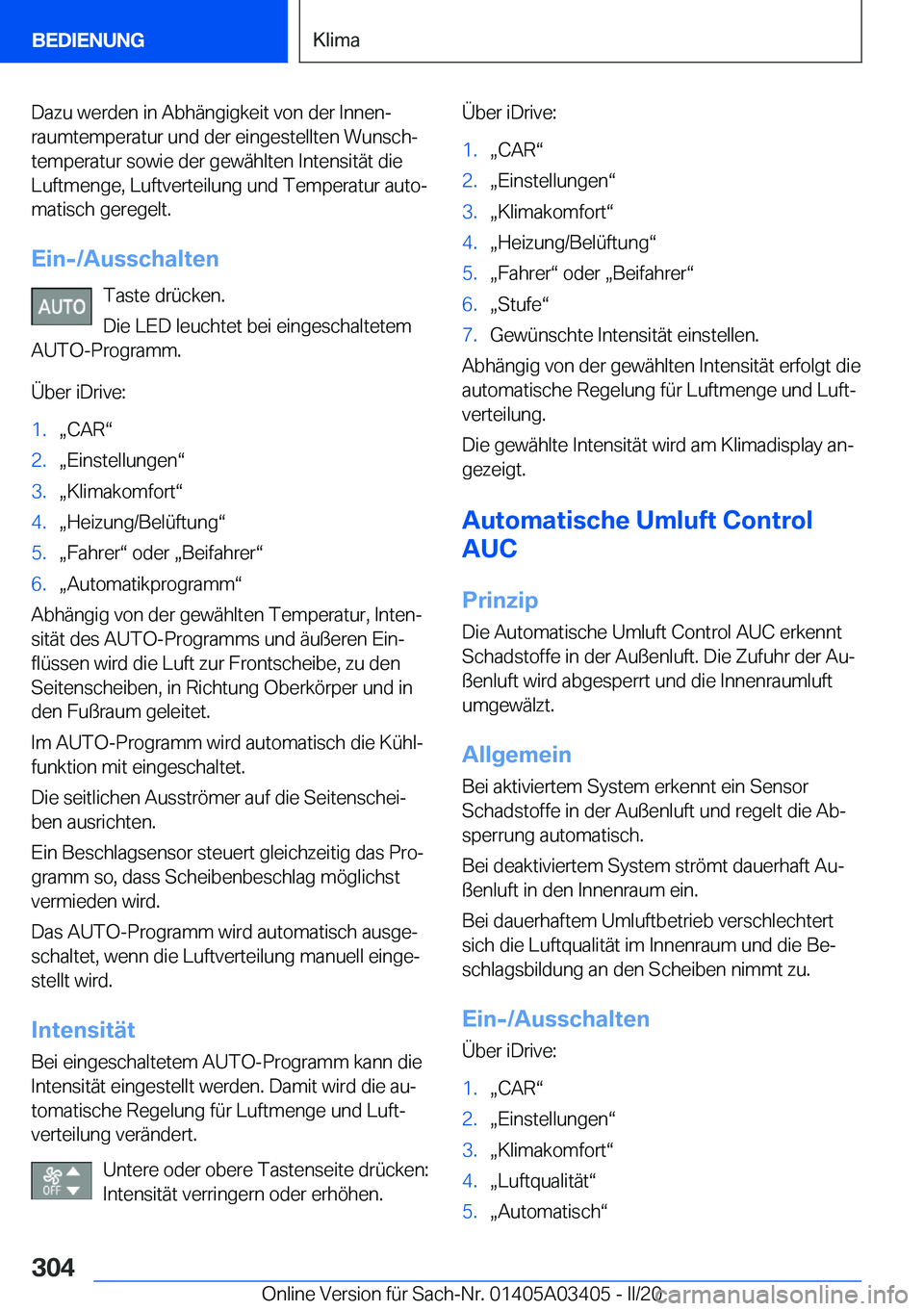 BMW X6 M 2020  Betriebsanleitungen (in German) �D�a�z�u��w�e�r�d�e�n��i�n��A�b�h�