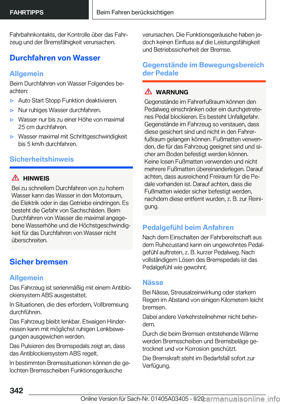BMW X6 M 2020  Betriebsanleitungen (in German) �F�a�h�r�b�a�h�n�k�o�n�t�a�k�t�s�,��d�e�r��K�o�n�t�r�o�l�l�e��