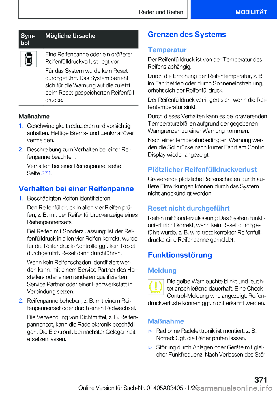 BMW X6 M 2020  Betriebsanleitungen (in German) �S�y�mj
�b�o�l�M�