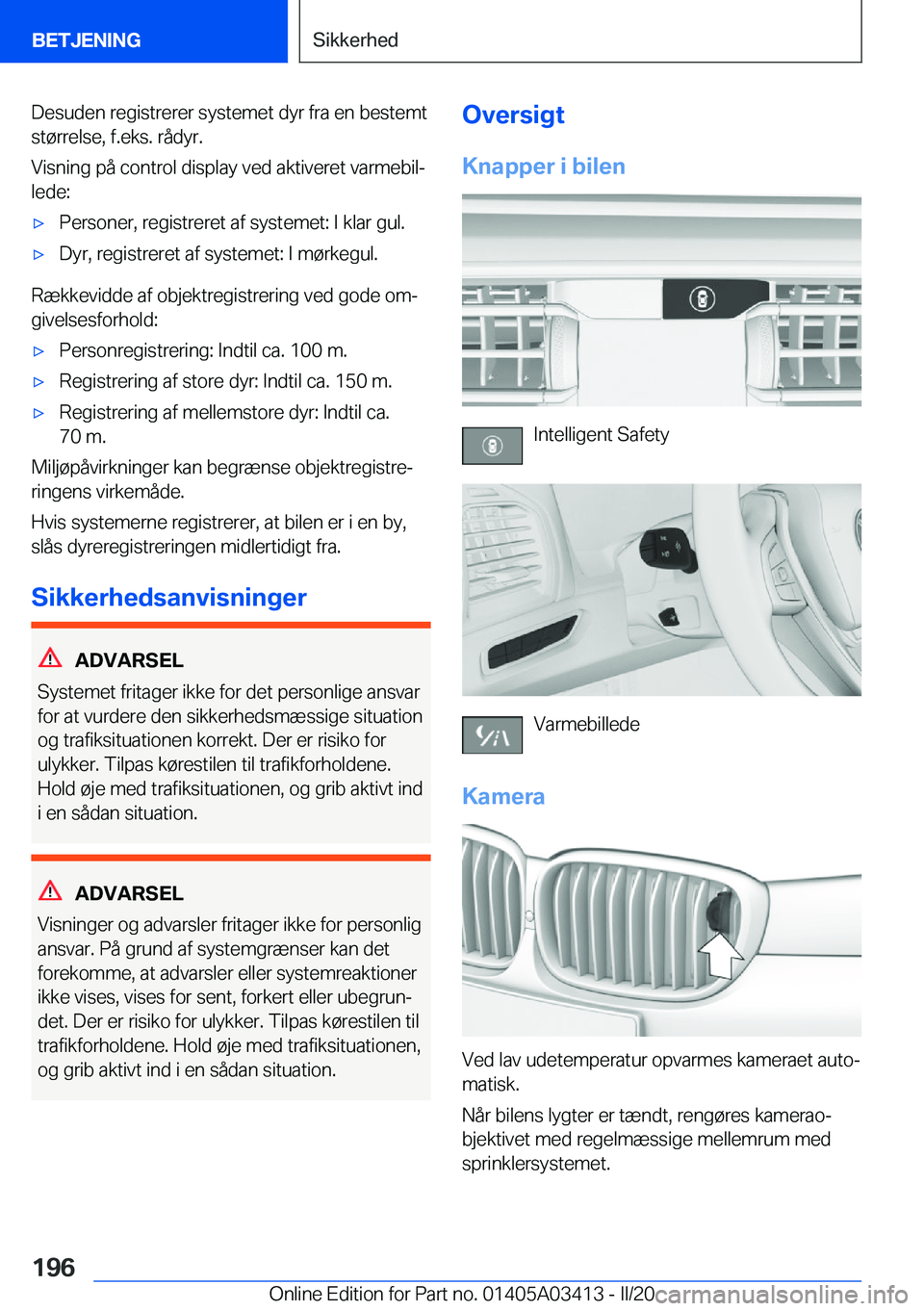 BMW X6 M 2020  InstruktionsbØger (in Danish) �D�e�s�u�d�e�n��r�e�g�i�s�t�r�e�r�e�r��s�y�s�t�e�m�e�t��d�y�r��f�r�a��e�n��b�e�s�t�e�m�t�s�t�
