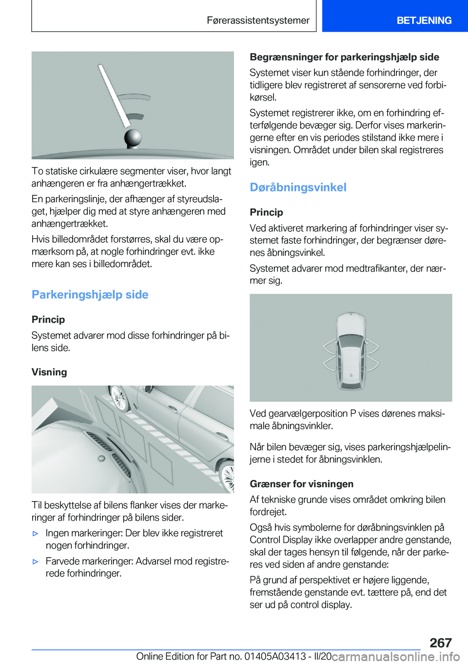 BMW X6 M 2020  InstruktionsbØger (in Danish) �T�o��s�t�a�t�i�s�k�e��c�i�r�k�u�l�æ�r�e��s�e�g�m�e�n�t�e�r��v�i�s�e�r�,��h�v�o�r��l�a�n�g�t
�a�n�h�æ�n�g�e�r�e�n��e�r��f�r�a��a�n�h�æ�n�g�e�r�t�r�æ�k�k�e�t�.
�E�n��p�a�r�k�e�r�i�n�g�s�l