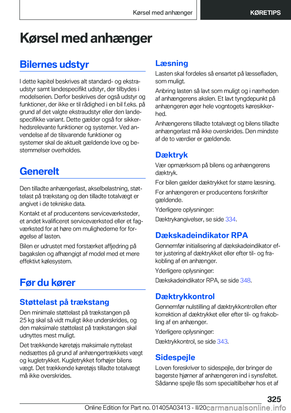 BMW X6 M 2020  InstruktionsbØger (in Danish) �K�