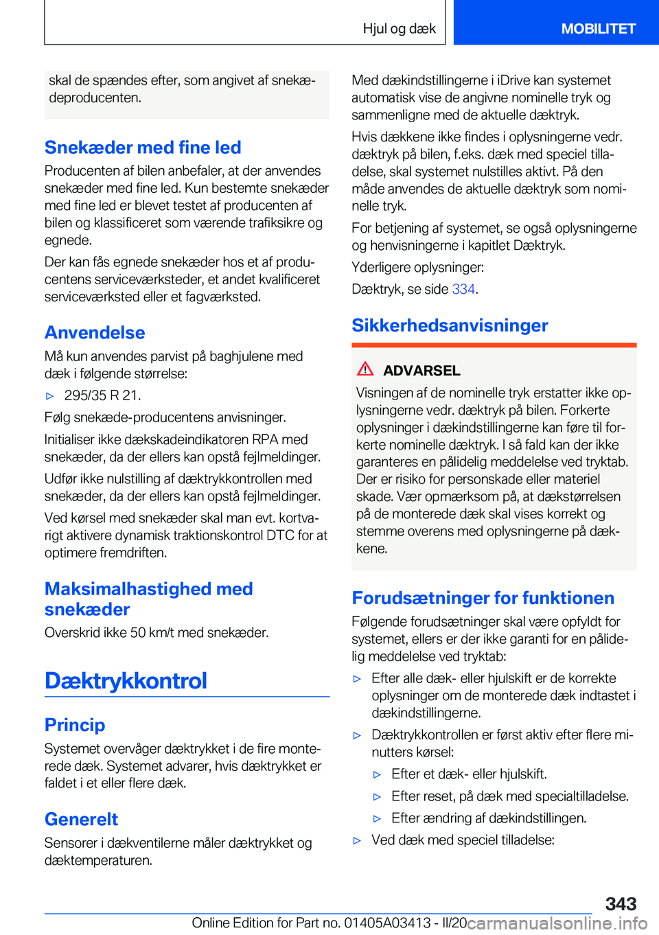 BMW X6 M 2020  InstruktionsbØger (in Danish) �s�k�a�l��d�e��s�p�æ�n�d�e�s��e�f�t�e�r�,��s�o�m��a�n�g�i�v�e�t��a�f��s�n�e�k�æj
�d�e�p�r�o�d�u�c�e�n�t�e�n�.
�S�n�e�k�æ�d�e�r��m�e�d��f�i�n�e��l�e�d �P�r�o�d�u�c�e�n�t�e�n��a�f��b�i�l