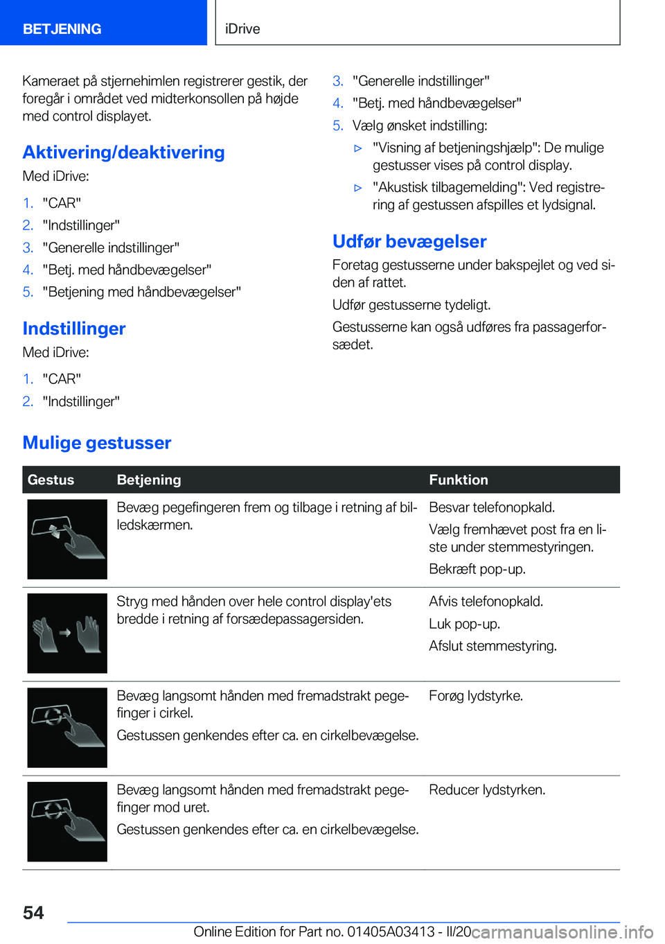 BMW X6 M 2020  InstruktionsbØger (in Danish) �K�a�m�e�r�a�e�t��p�å��s�t�j�e�r�n�e�h�i�m�l�e�n��r�e�g�i�s�t�r�e�r�e�r��g�e�s�t�i�k�,��d�e�r
�f�o�r�e�g�å�r��i��o�m�r�å�d�e�t��v�e�d��m�i�d�t�e�r�k�o�n�s�o�l�l�e�n��p�å��h�