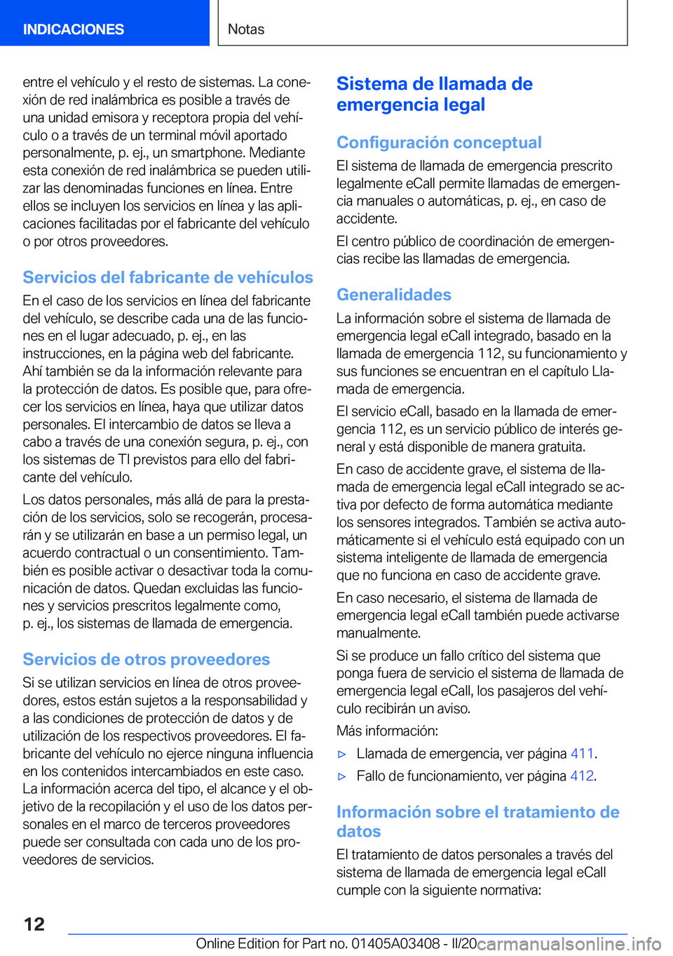 BMW X6 M 2020  Manuales de Empleo (in Spanish) �e�n�t�r�e��e�l��v�e�h�