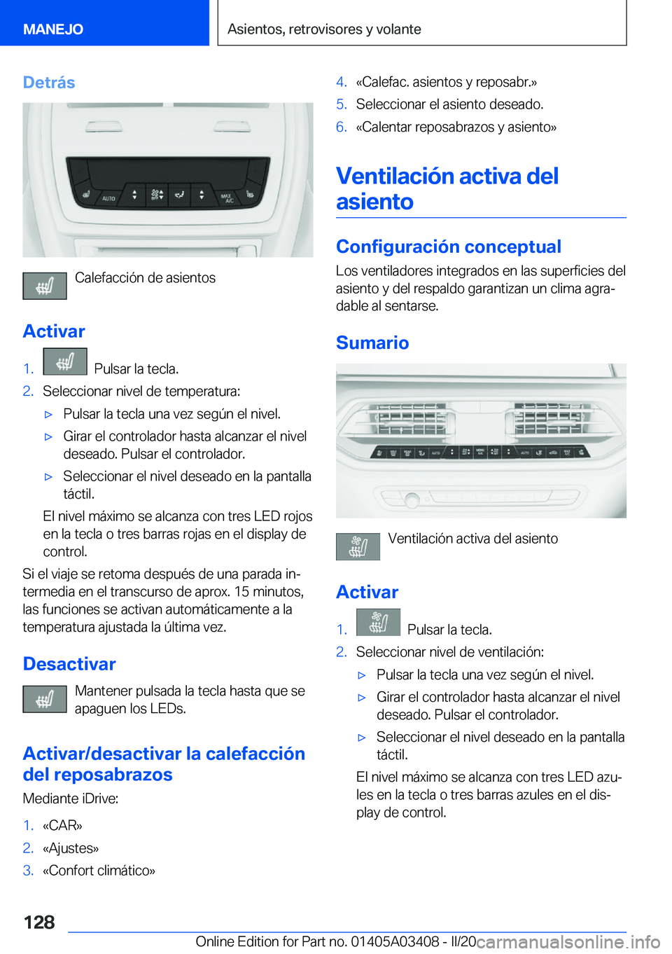 BMW X6 M 2020  Manuales de Empleo (in Spanish) �D�e�t�r�