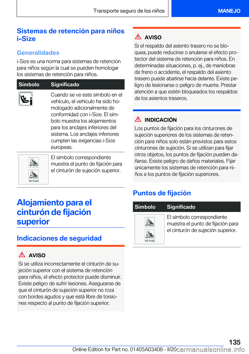 BMW X6 M 2020  Manuales de Empleo (in Spanish) �S�i�s�t�e�m�a�s��d�e��r�e�t�e�n�c�i�