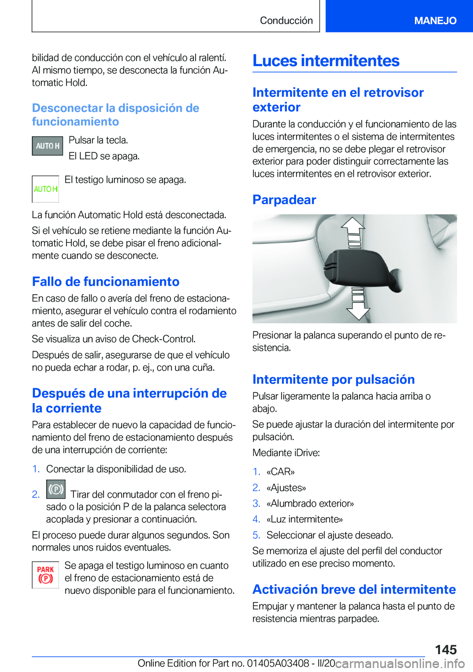BMW X6 M 2020  Manuales de Empleo (in Spanish) �b�i�l�i�d�a�d��d�e��c�o�n�d�u�c�c�i�