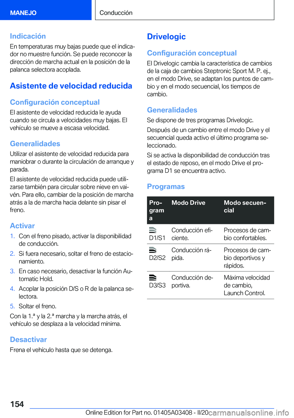 BMW X6 M 2020  Manuales de Empleo (in Spanish) �I�n�d�i�c�a�c�i�