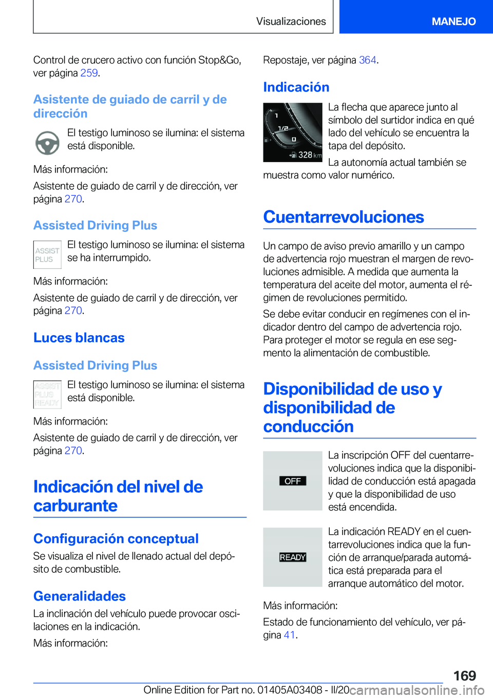 BMW X6 M 2020  Manuales de Empleo (in Spanish) �C�o�n�t�r�o�l��d�e��c�r�u�c�e�r�o��a�c�t�i�v�o��c�o�n��f�u�n�c�i�