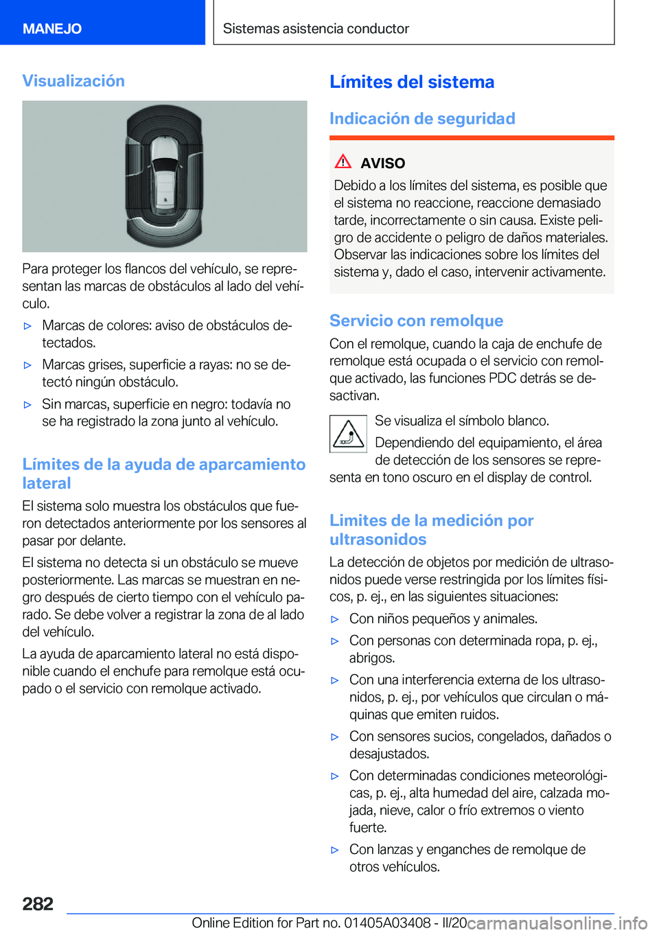BMW X6 M 2020  Manuales de Empleo (in Spanish) �V�i�s�u�a�l�i�z�a�c�i�