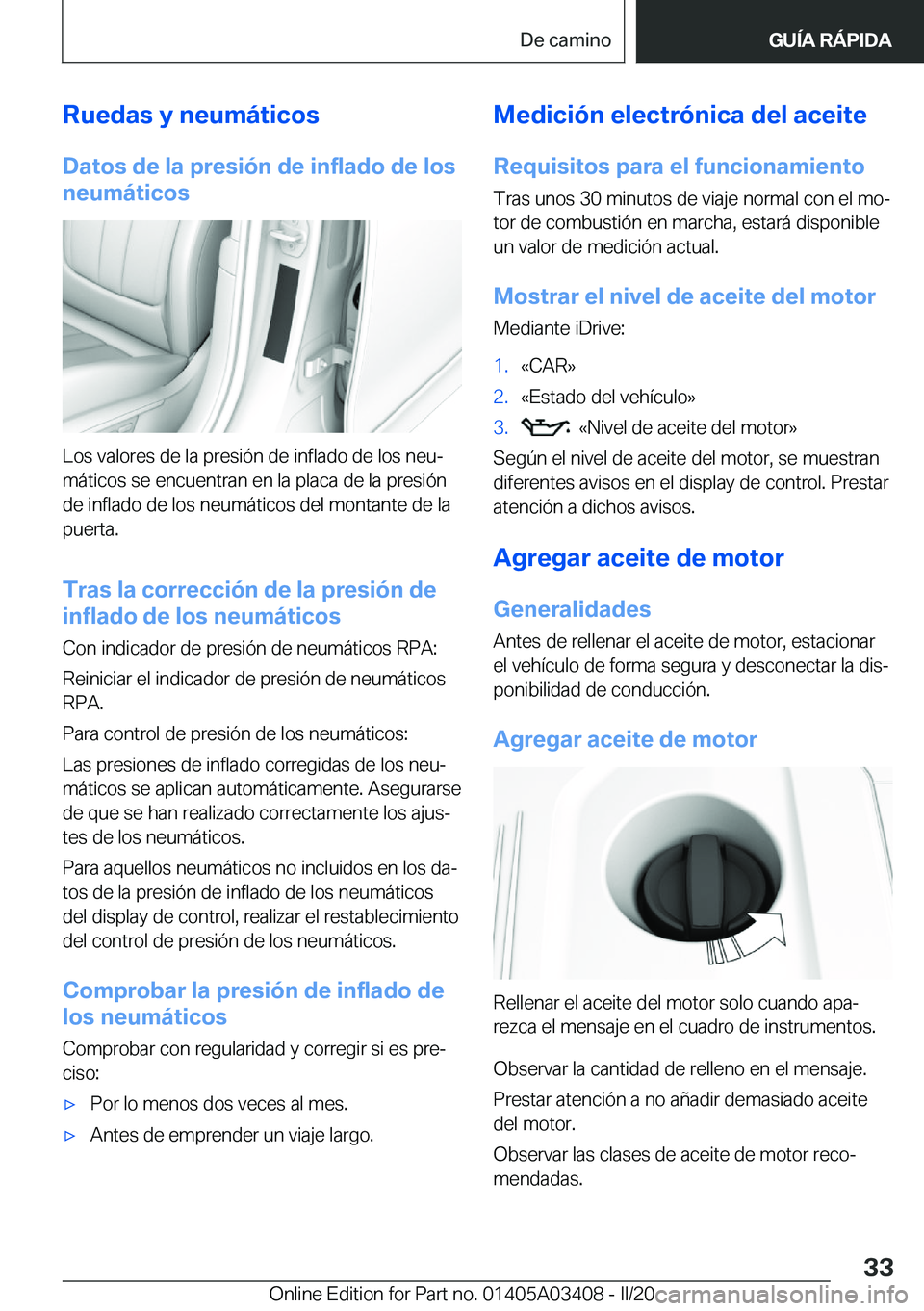 BMW X6 M 2020  Manuales de Empleo (in Spanish) �R�u�e�d�a�s��y��n�e�u�m�