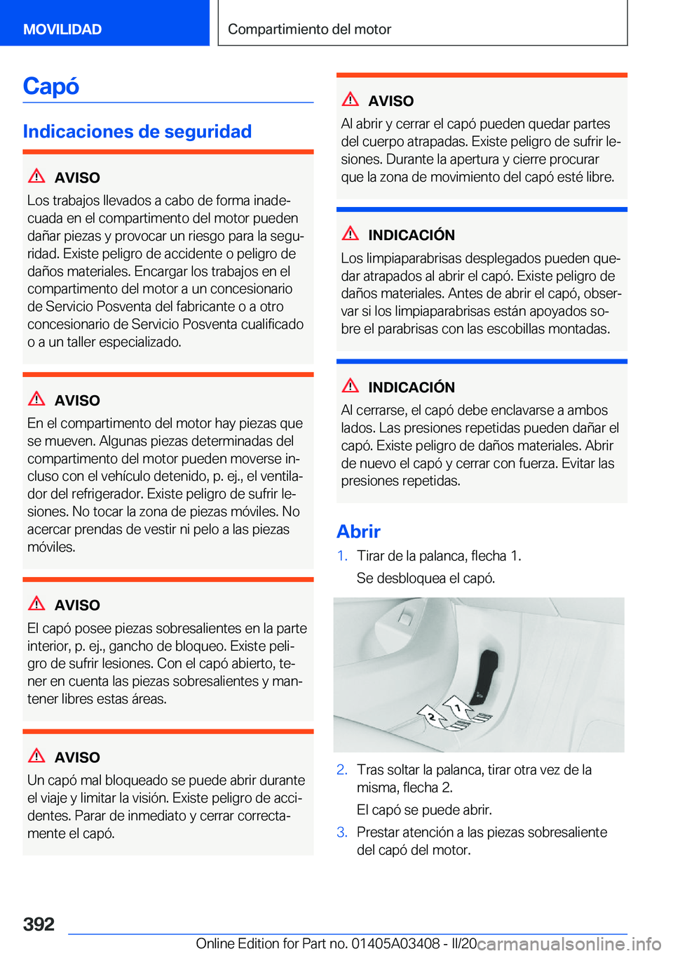 BMW X6 M 2020  Manuales de Empleo (in Spanish) �C�a�p�