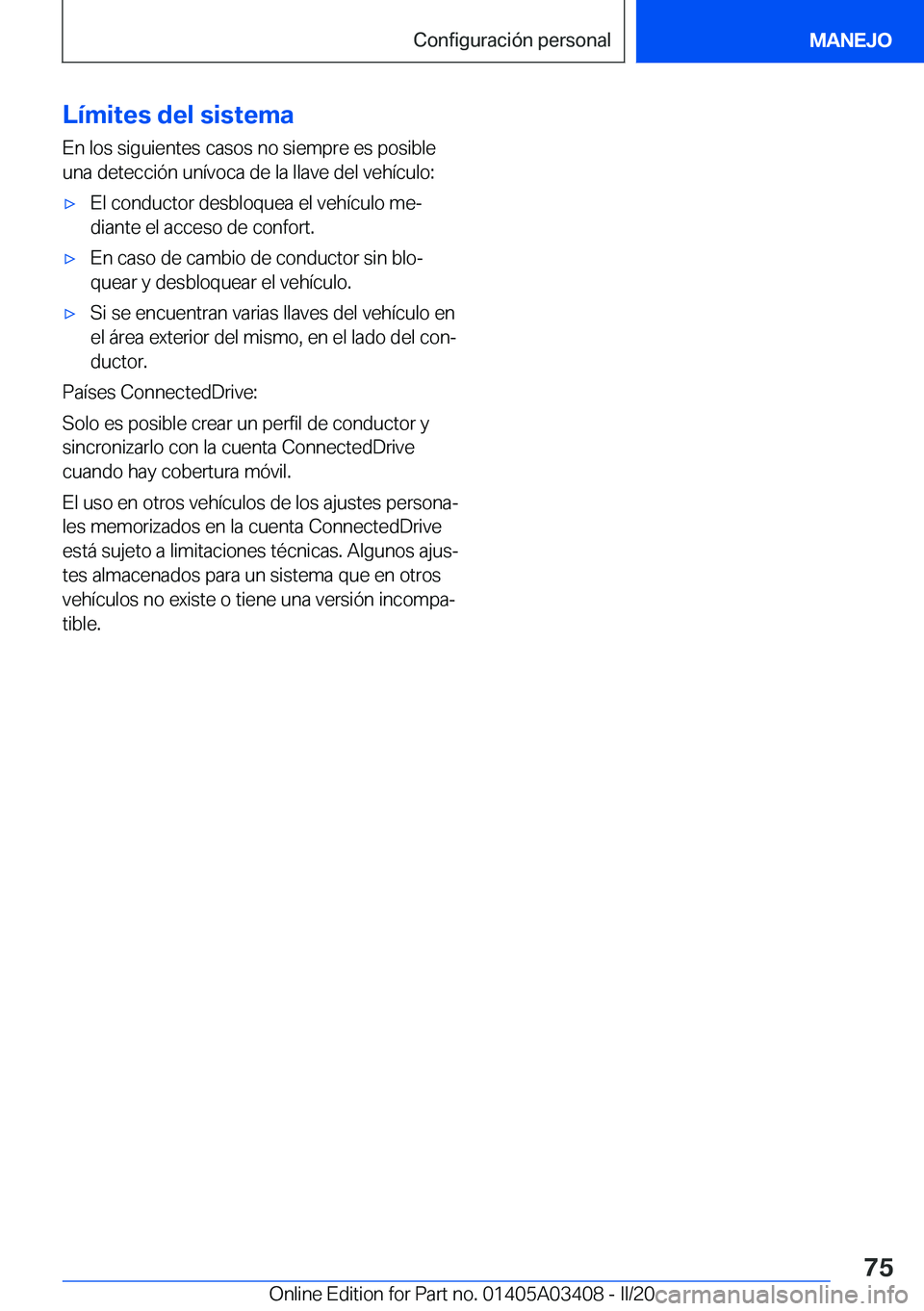 BMW X6 M 2020  Manuales de Empleo (in Spanish) �L�