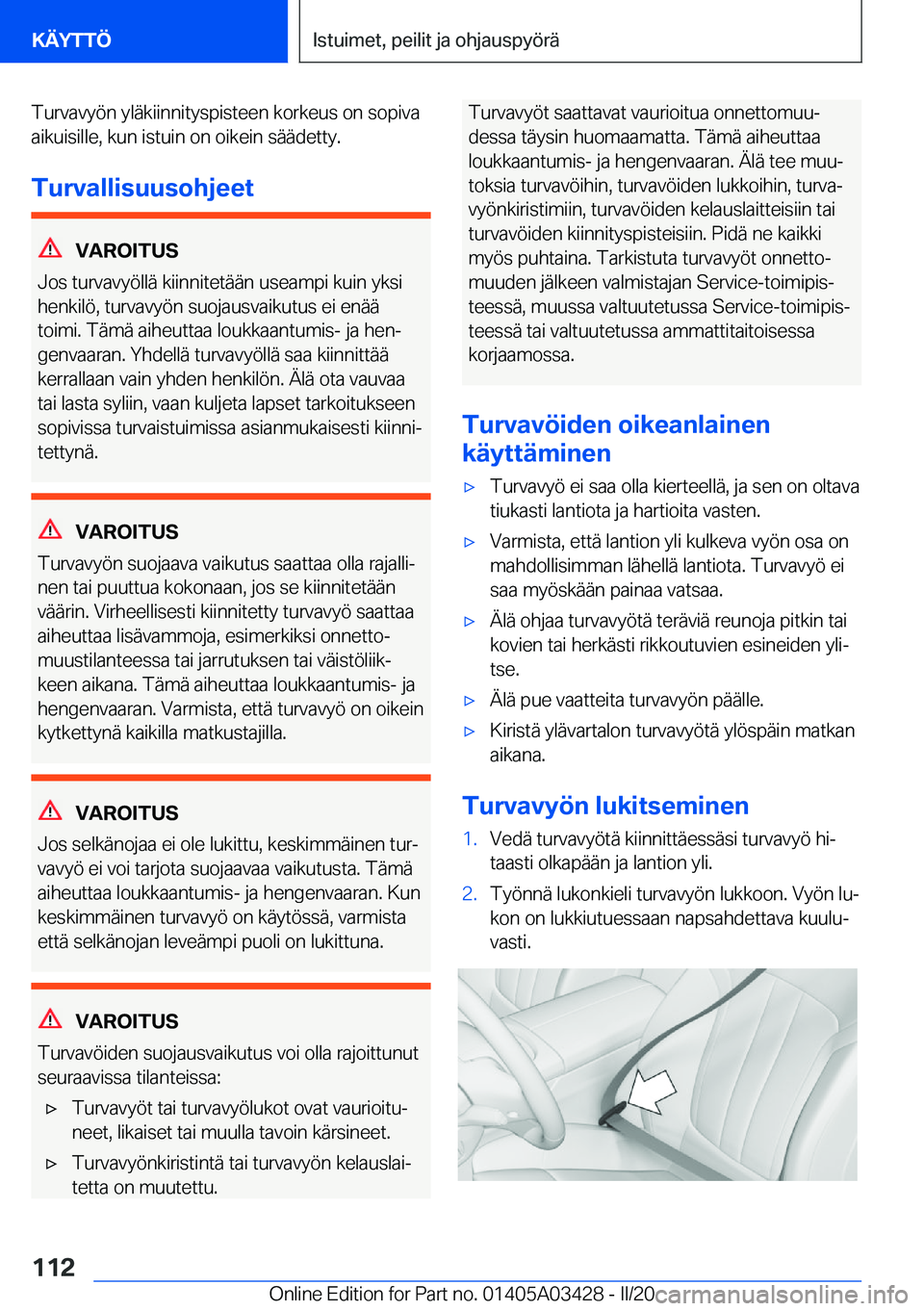 BMW X6 M 2020  Omistajan Käsikirja (in Finnish) �T�u�r�v�a�v�y�