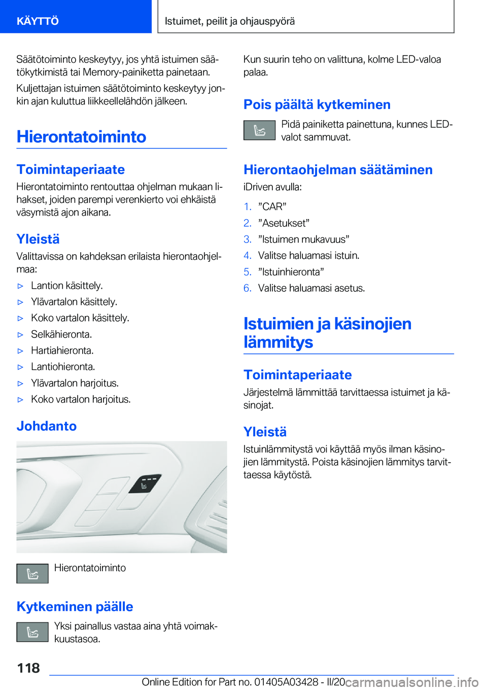BMW X6 M 2020  Omistajan Käsikirja (in Finnish) �S�