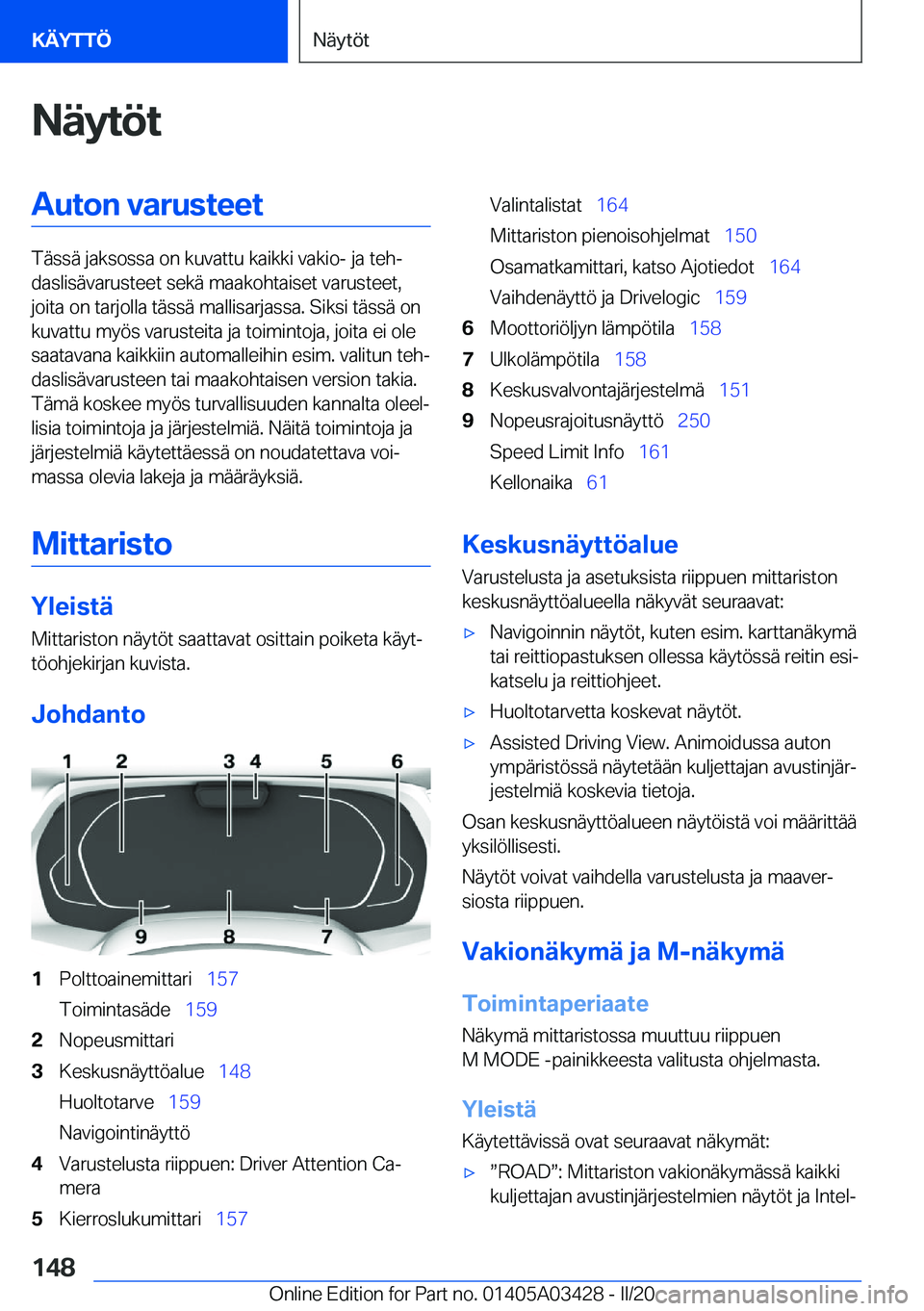 BMW X6 M 2020  Omistajan Käsikirja (in Finnish) �N�