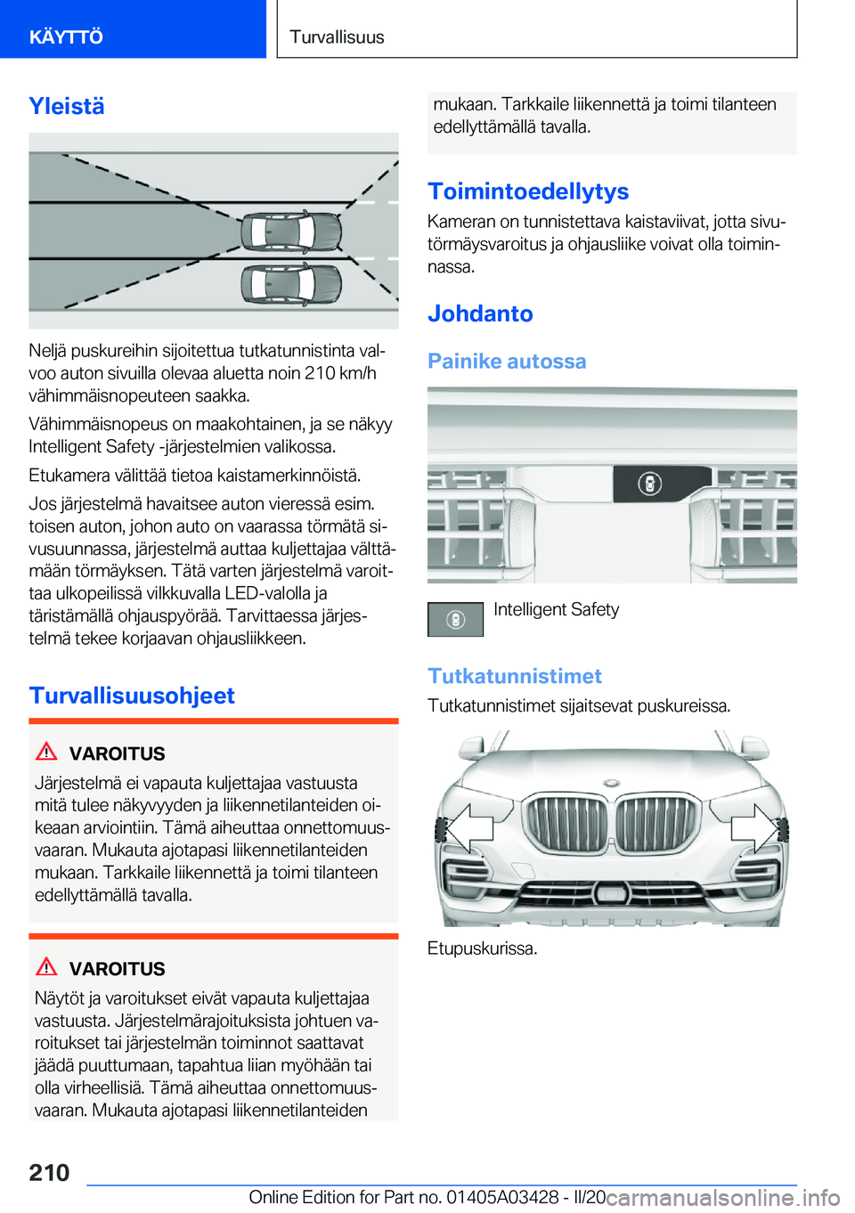 BMW X6 M 2020  Omistajan Käsikirja (in Finnish) �Y�l�e�i�s�t�