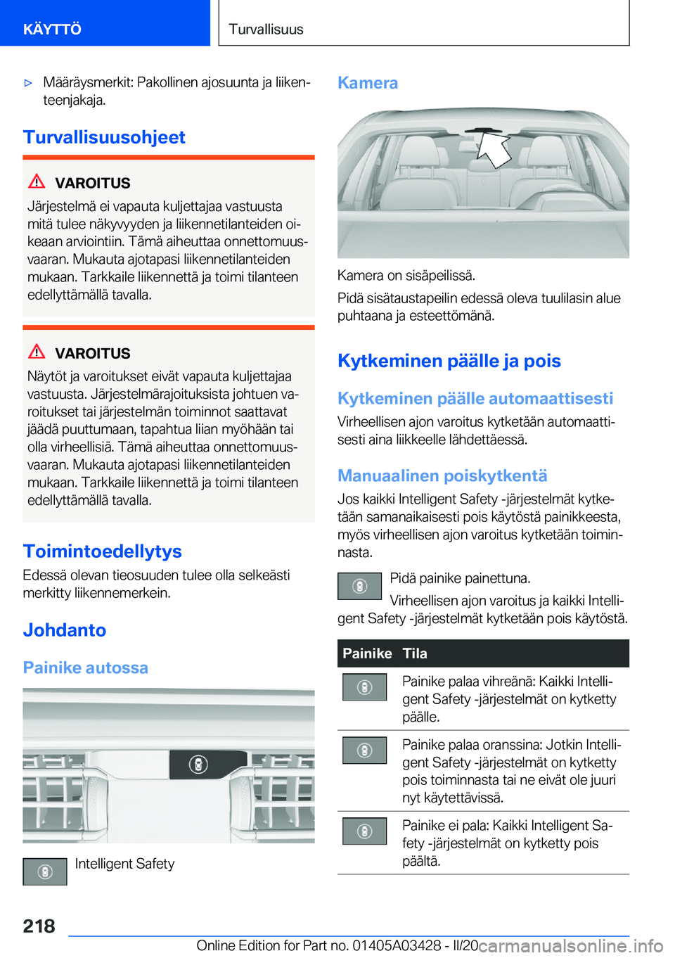 BMW X6 M 2020  Omistajan Käsikirja (in Finnish) 'x�M�