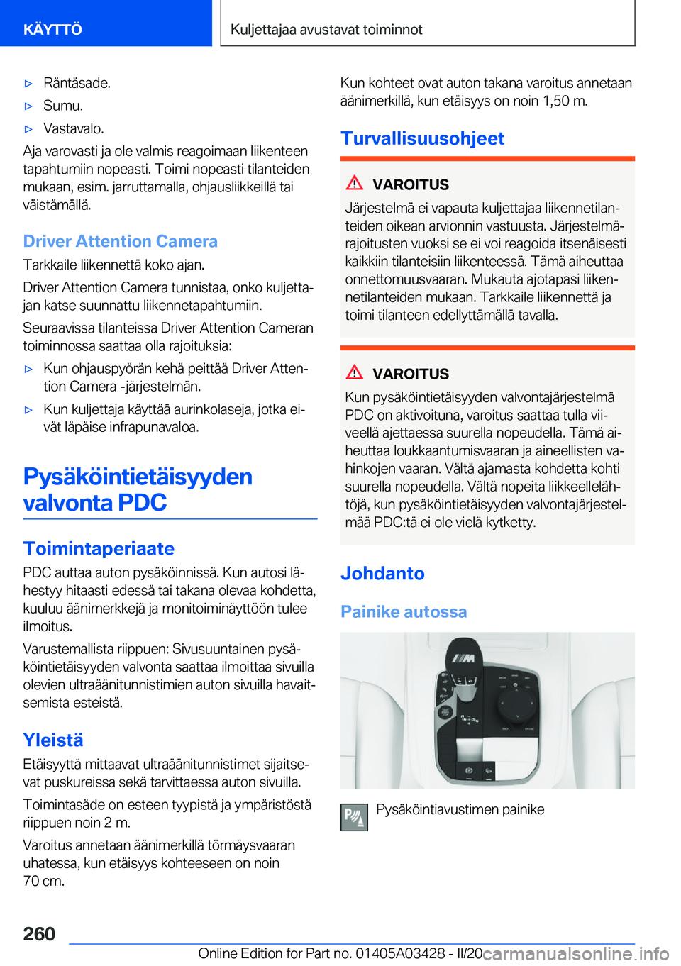 BMW X6 M 2020  Omistajan Käsikirja (in Finnish) 'x�R�