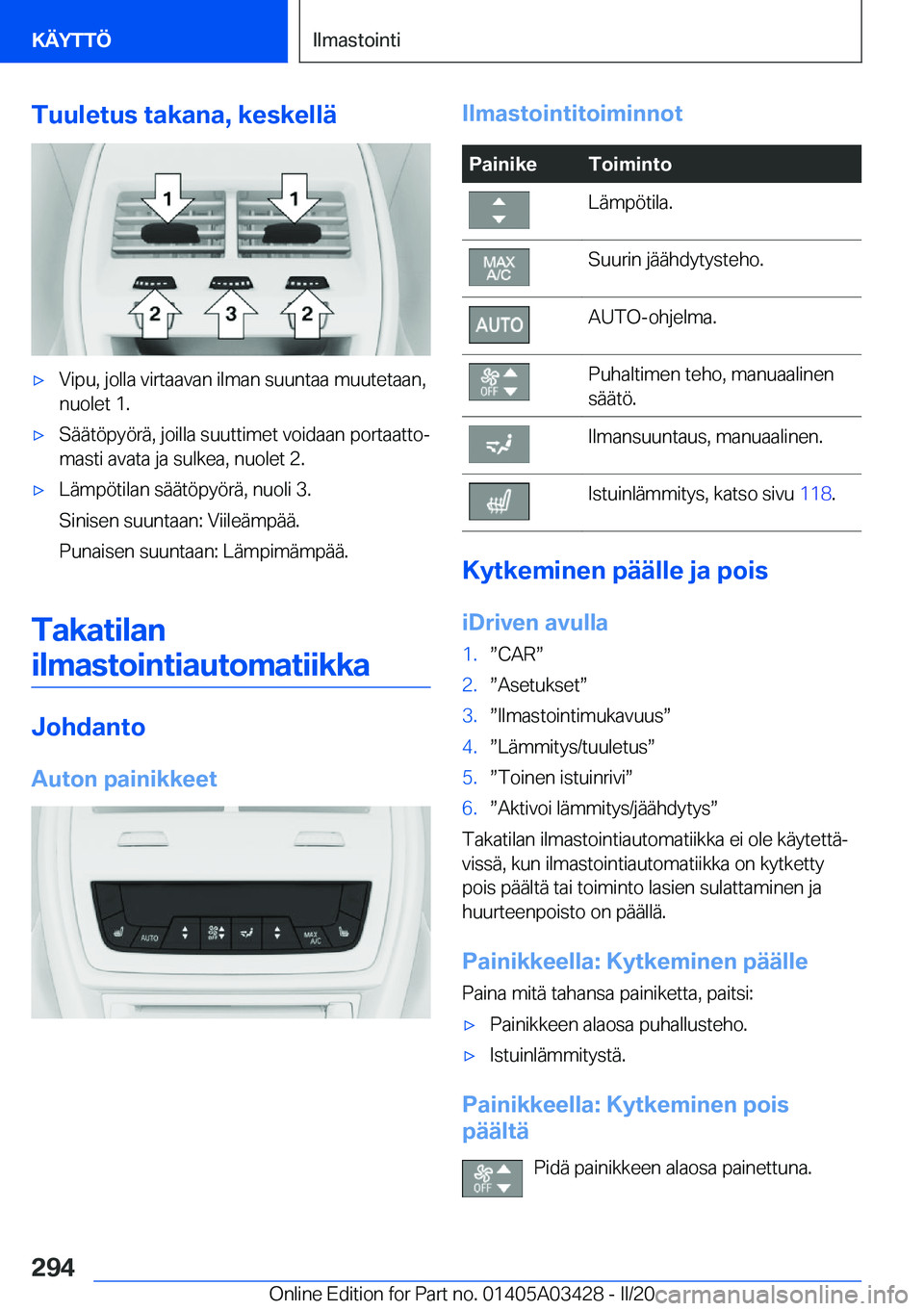 BMW X6 M 2020  Omistajan Käsikirja (in Finnish) �T�u�u�l�e�t�u�s��t�a�k�a�n�a�,��k�e�s�k�e�l�l�