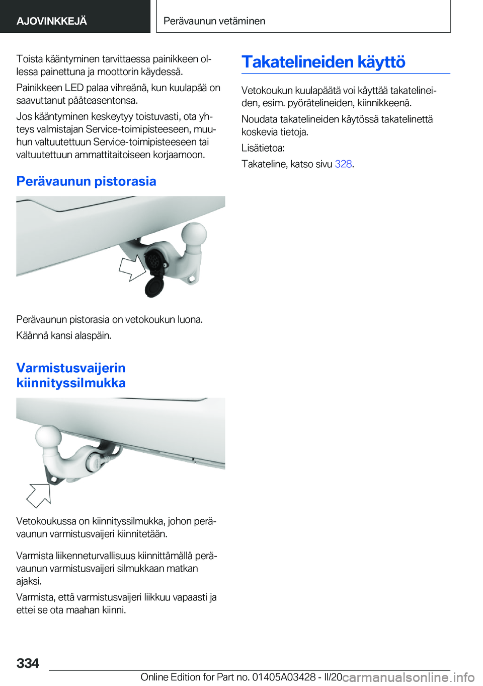BMW X6 M 2020  Omistajan Käsikirja (in Finnish) �T�o�i�s�t�a��k�
