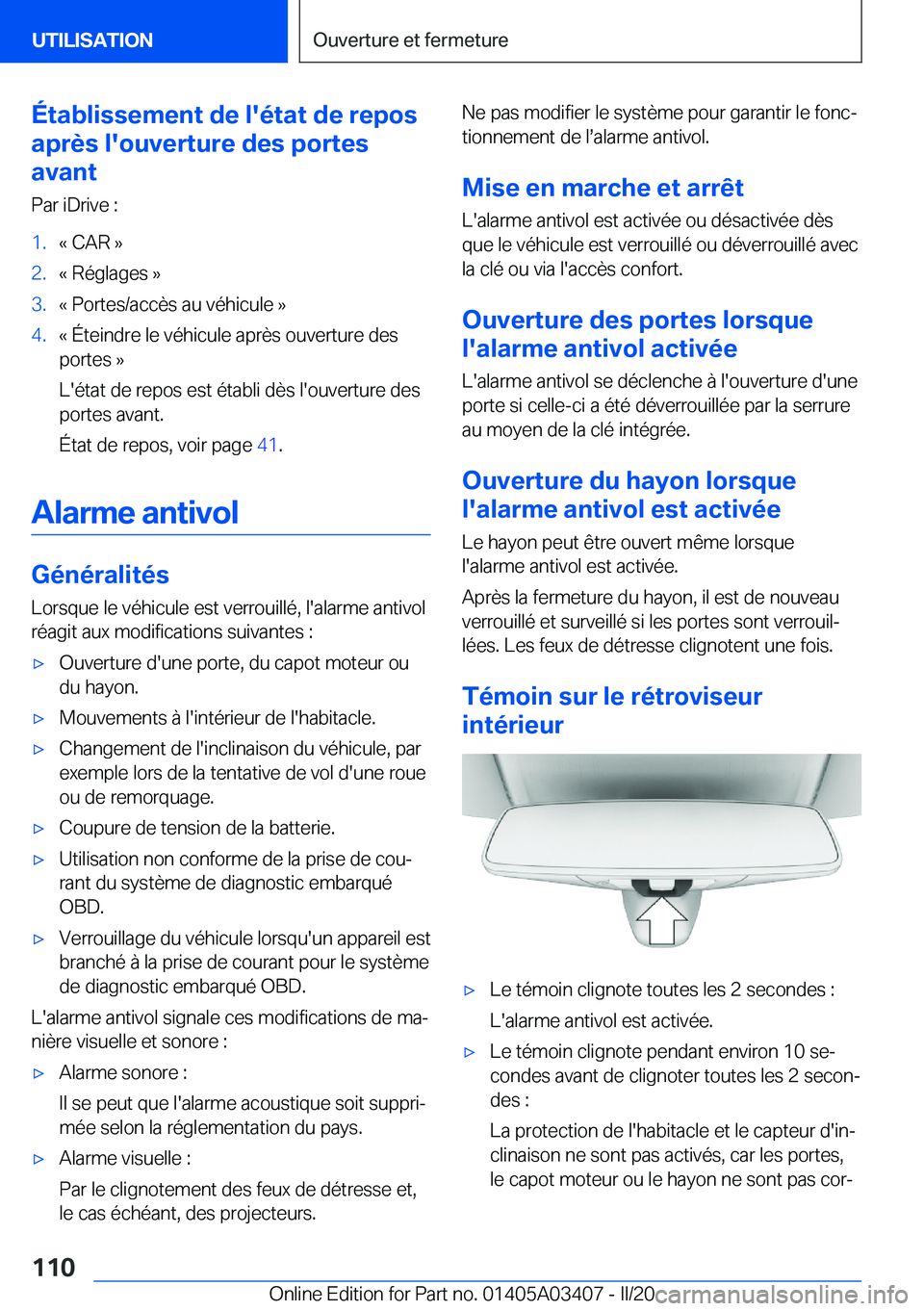 BMW X6 M 2020  Notices Demploi (in French) �