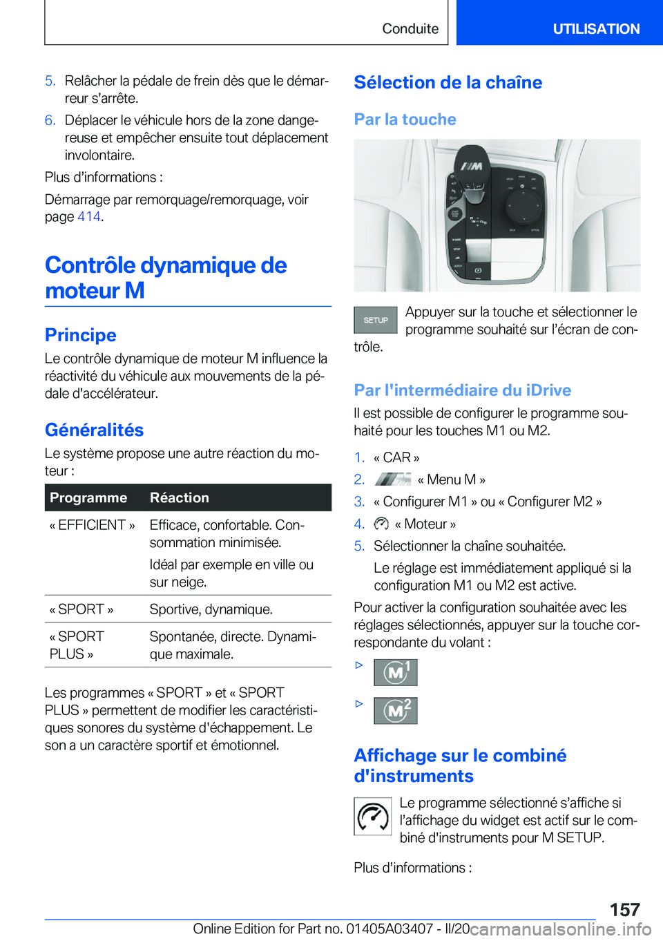 BMW X6 M 2020  Notices Demploi (in French) �5�.�R�e�l�
