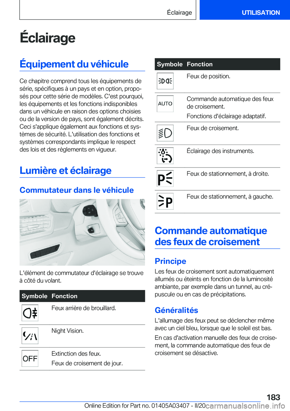 BMW X6 M 2020  Notices Demploi (in French) �