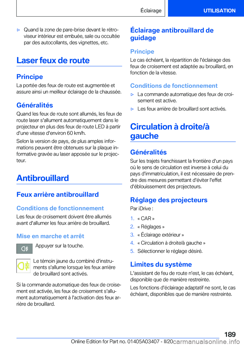 BMW X6 M 2020  Notices Demploi (in French) 'x�Q�u�a�n�d��l�a��z�o�n�e��d�e��p�a�r�e�-�b�r�i�s�e��d�e�v�a�n�t��l�e��r�é�t�r�oj
�v�i�s�e�u�r��i�n�t�é�r�i�e�u�r��e�s�t��e�m�b�u�é�e�,��s�a�l�e��o�u��o�c�c�u�l�t�é�e �p�a�r��d