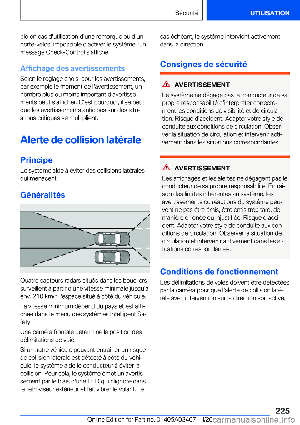 BMW X6 M 2020  Notices Demploi (in French) �p�l�e��e�n��c�a�s��d�'�u�t�i�l�i�s�a�t�i�o�n��d�'�u�n�e��r�e�m�o�r�q�u�e��o�u��d�'�u�n
�p�o�r�t�e�-�v�é�l�o�s�,��i�m�p�o�s�s�i�b�l�e��d�'�a�c�t�i�v�e�r��l�e��s�y�s�t�è�m�