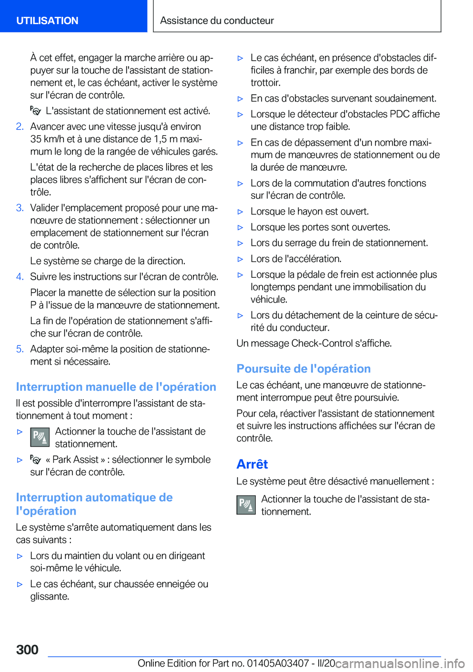 BMW X6 M 2020  Notices Demploi (in French) �