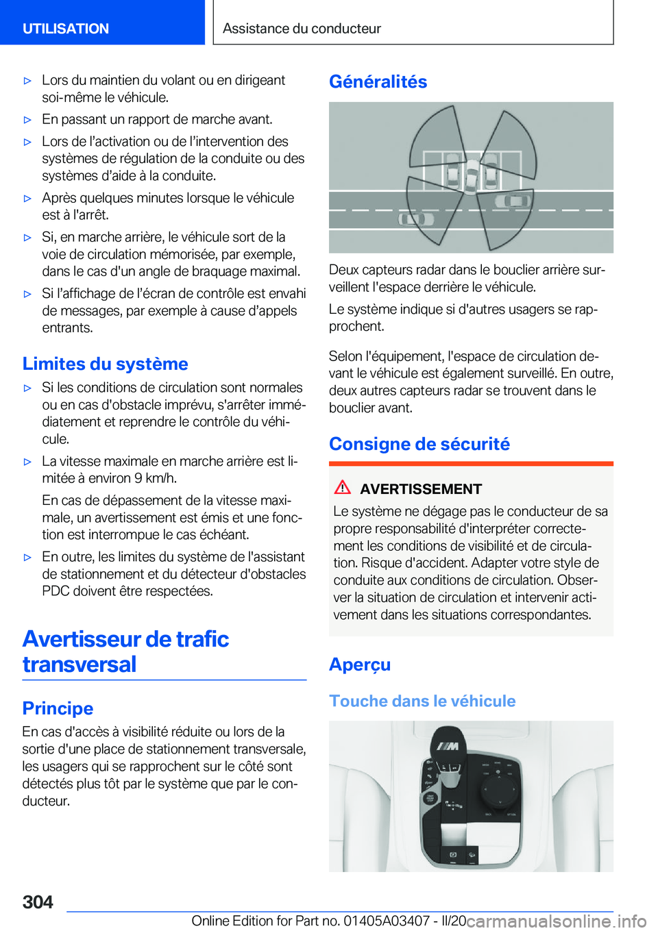BMW X6 M 2020  Notices Demploi (in French) 'x�L�o�r�s��d�u��m�a�i�n�t�i�e�n��d�u��v�o�l�a�n�t��o�u��e�n��d�i�r�i�g�e�a�n�t�s�o�i�-�m�ê�m�e��l�e��v�é�h�i�c�u�l�e�.'x�E�n��p�a�s�s�a�n�t��u�n��r�a�p�p�o�r�t��d�e��m�a�r�c�h