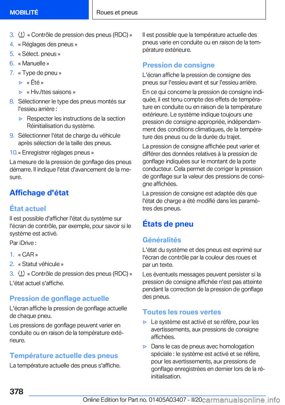 BMW X6 M 2020  Notices Demploi (in French) �3�.���k��C�o�n�t�r�
