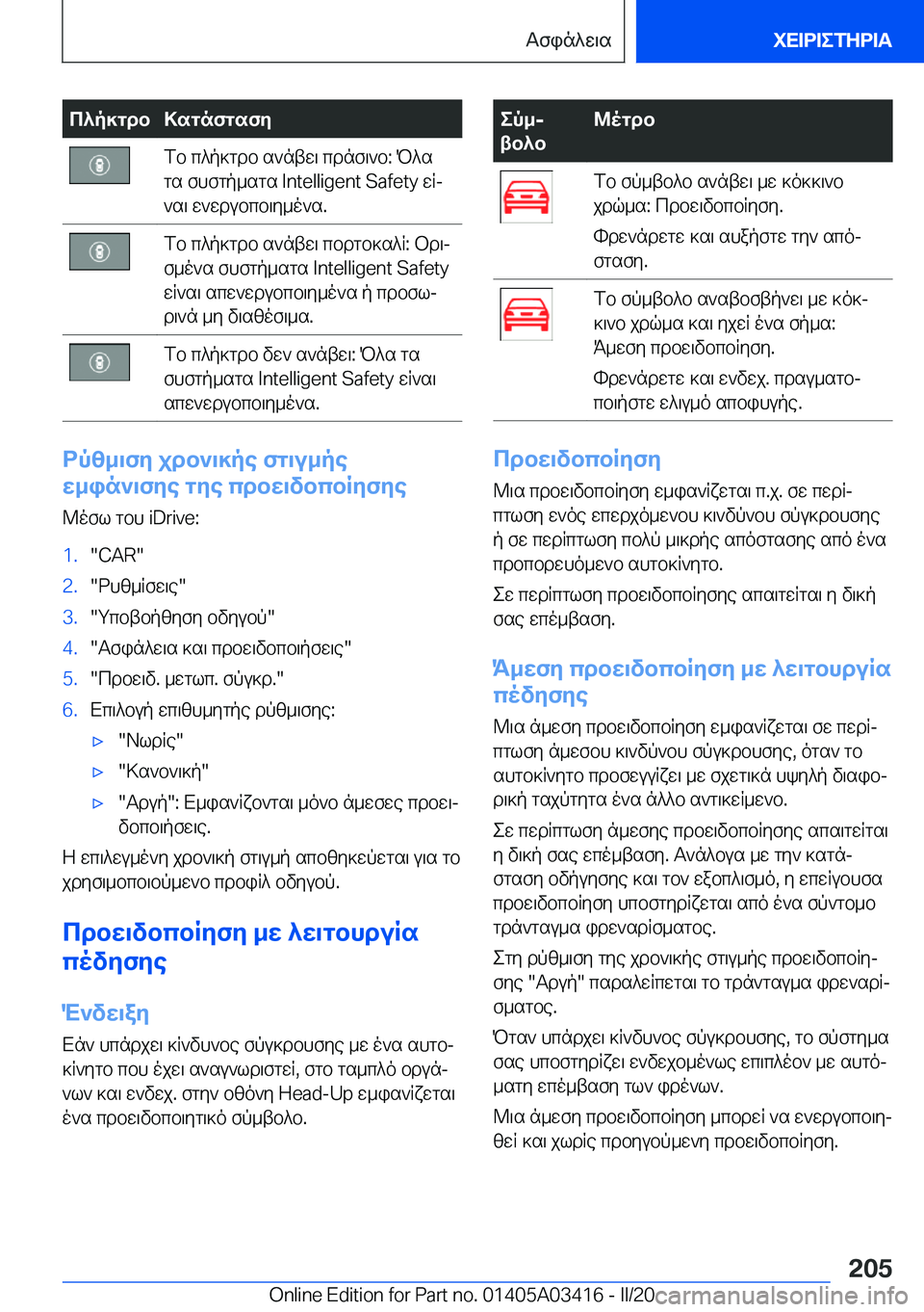 BMW X6 M 2020  ΟΔΗΓΌΣ ΧΡΉΣΗΣ (in Greek) c^p]gdb>sgnfgsfyfb�c^p]gdb�s`ntw\�cdnf\`b�:�P^s
gs�fhfgp_sgs��I�n�t�e�l�l�i�g�e�n�t��S�a�f�e�t�y�wRj
`s\�w`wdubcb\y_o`s